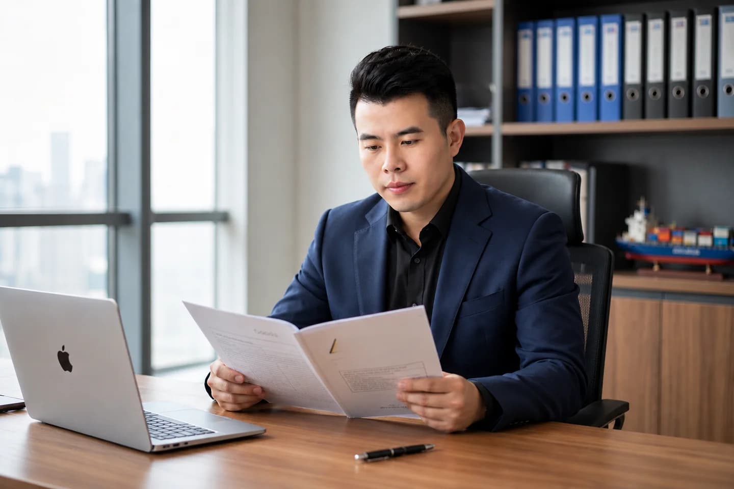 Rex brand portrait · Office setting