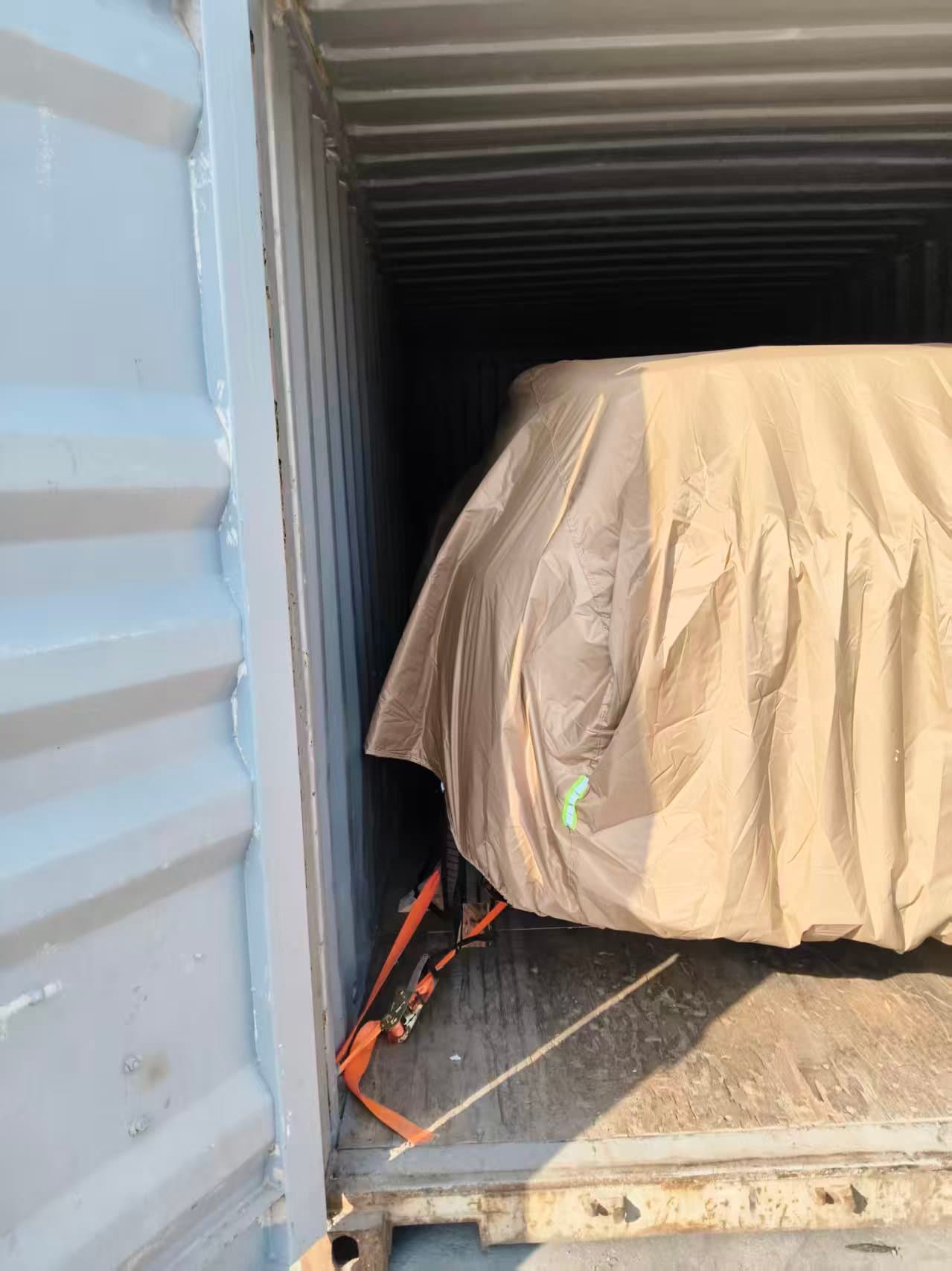 Vehicle shipment reference · Covering and securing