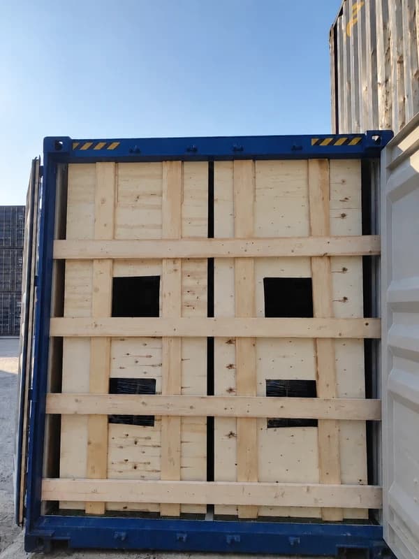 Illustrative example of door-end timber bracing.